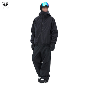 Bon fournisseur, pantalon de ski en polyester imperméable, entièrement personnalisé, durable, léger, uni, couleur unique, pour l'hiver. - Product Image 2