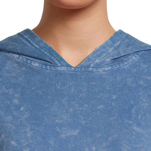 Nueva llegada: Sudadera con capucha estampada para mujer con lavado ácido / Sudadera con capucha de manga larga personalizada con lavado ácido para mujer en venta - Product Image 4