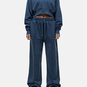 Pantalones Deportivos Lisos Personalizados al por Mayor para Mujer, Pantalones de Chándal con Cintura Elástica Gruesa - Product Image 6
