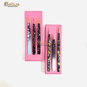 Bellus International Hot Sale Straight Eyelash Extension Tweezers Stainless Steel Smooth Tip Perfect Grip Card <b>Box</b> OEM ODM - Product Image 6