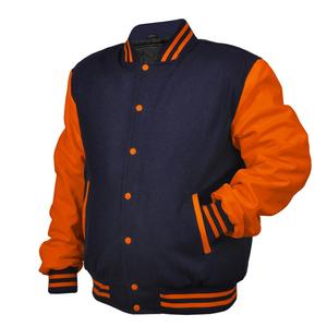 แจ็คเก็ตเบสบอลแบบ Letterman Varsity Bomber สำหรับผู้ชายไซส์ใหญ่ คุณภาพสูง ผลิตตามสั่ง ระบายอากาศได้ดี เหมาะสำหรับฤดูหนาว พร้อมคุณสมบัติกันน้ำ - Product Image 3