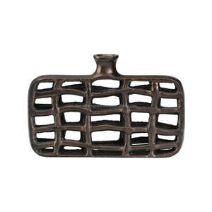 Vase à fleurs de luxe en aluminium fini or décoratif romantique lèvres Sculpture Vase mariage saint valentin décor Vases Pot de fleur - Product Image 4