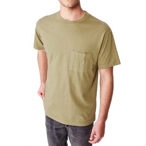 2025 camiseta cuadrada de algodón 100% personalizada para hombre 300 Gsm peso pesado Verano de gran tamaño recortado diseño liso tela de punto - Product Image 3