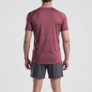 Athletic Performance T Shirts <b>Men</b> Breathable <b>Stretch</b> Fabric Sports Shirt for Gym Fitness Running and Training - Product Image 2