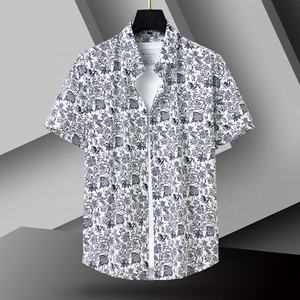 High Quality 100% Cotton 40s Summer Japanese Style All Over Printed Wrinkle Free Tee Short Sleeve <b>Hawaiian</b> Aloha <b>Shirts</b> <b>For</b> <b>Men</b> - Product Image 1