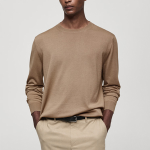 Pull en coton 100% tricoté sur mesure pour homme, respirant, confortable, de haute qualité, avec logo et taille personnalisés - Product Image 1