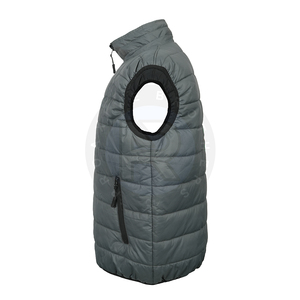 Gilet Homme Décontracté d'Extérieur Sans Manches Respirant Hiver Chaud Léger Col Rabattu Fermeture Éclair Tendance - Product Image 5