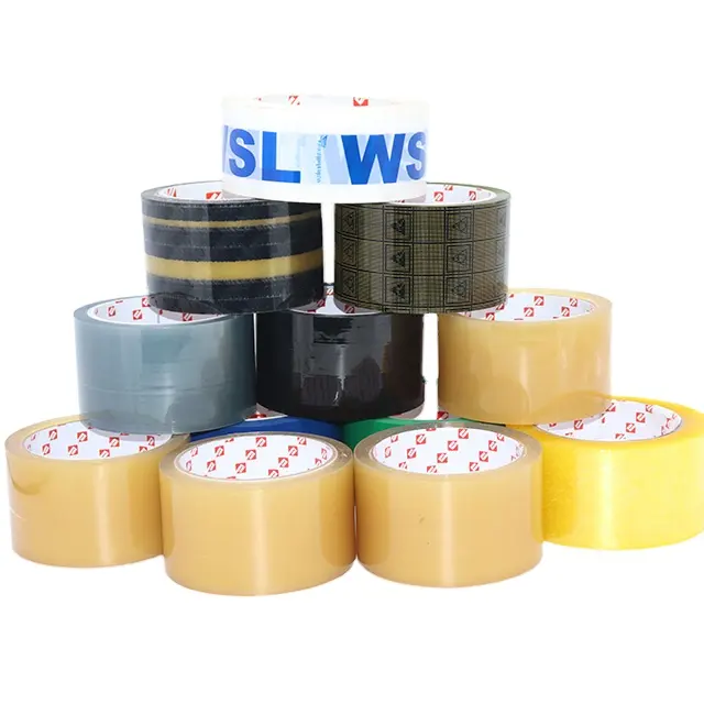 Transparent BOPP material acrylic packaging tape factory single side tape for sealing Printable and degradable