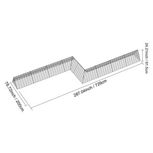 Tunnel Portatili per Polli 287 X 78.7 X 24.2 Pollici per Uso in Fattoria, Angoli e Cortili - Product Image 6