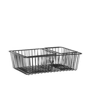 Black Metal Under Shelf Hanging <b>Wire</b> <b>Basket</b> Cabinet Cupboard Organizer Rack Space Saving Mesh Storage Bin for Kitchen Pantry - Product Image 2