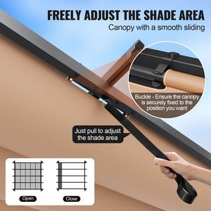 Pergola Moderna 10x10 da Esterno Retrattile in Alluminio con Tenda Parasole e Gazebo - Product Image 4