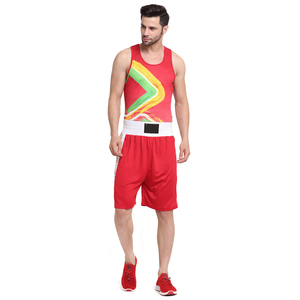 Tenue de boxe asymétrique pour jeunes et adultes – Ensemble de vêtements de boxe en polyester - Product Image 1