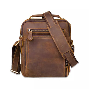 Maletín de Cuero Genuino Crazy Horse, Diseño Personalizado, Estilo Vintage, Impermeable, de Alta Calidad, con Logotipo Personalizado, Tamaño Grande - Product Image 2