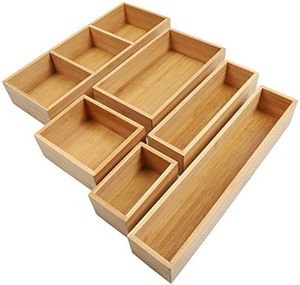 Multi Function Bamboo <b>Drawer</b> Organizer Kitchen <b>Storage</b> B Space Saving Modern Home Kitchen Cabinet Insert <b>Drawer</b> <b>Storage</b> Solution - Product Image 2