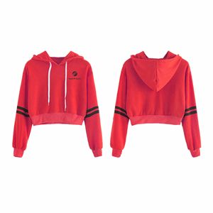 ผู้ผลิตเสื้อผ้าสั่งทำพิเศษ เสื้อฮู้ดดี้ผ้าฝ้ายเนื้อหนาสีพื้นคุณภาพสูง ทรงครอปสำหรับผู้หญิง เสื้อฮู้ดดี้ครอปท็อป - Product Image 6