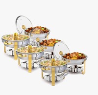 Plat à chafing en acier inoxydable 201, capacité 150L, chauffage à la vapeur, présentoir alimentaire durable et support de service pour la restauration au meilleur prix