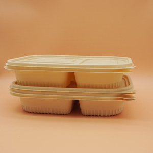Sustainable Disposable <b>Lunch</b> <b>Box</b> with Multiple <b>Compartments</b> for Food Packaging Takeaway Meals and Catering Use - Product Image 3