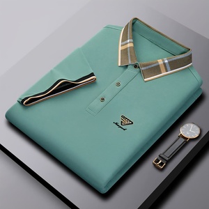 Camiseta de Hombre con Logotipo Bordado Personalizado, Ropa Casual de Verano, Manga Corta, Tejida, Transpirable, Producto Más Vendido - Product Image 4