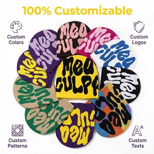 Custom Embroidered Beanie <b>Hat</b> Thick Knit <b>Winter</b> Skull Cap for <b>Men</b> Women Outdoor Wear - Product Image 5