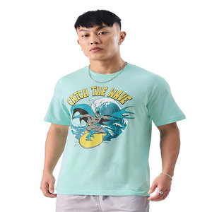Haute qualité 100% coton hommes T-Shirt Logo personnalisé bouffée impression sérigraphié court ajusté solide en gros T-Shirt blanc - Product Image 5