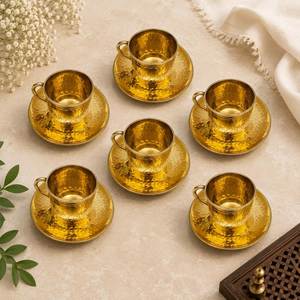 Mug à boire en cuivre pur martelé avec soucoupe, tasse Moscow Mule faite à la main, tasse ayurvédique pour eau, thé, café, fabricant en gros, OEM - Product Image 5