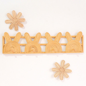 Adorables ganchos colgantes de ratán hechos a mano, diseño encantador, precio bajo, montados en la pared, venta al por mayor. - Product Image 1