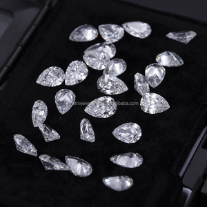 Excellent diamant de laboratoire coupé poire taille brillant 1.08 carat Vs1 clarté synthétique laboratoire cultivé blanc D couleur CVD diamants en vrac - Product Image 2