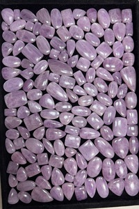 Lote de Cabujones de Cuarzo Kunzita Natural para Joyería, Precio al por Mayor, Tamaños Personalizables Disponibles, Gemas Trimurti con Juego de Colores - Product Image 3