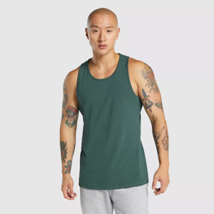 High Quality Mens Gym Tank Tops Sleeveless Quick Dry Workout Tank Tops Cotton Fabric <b>Running</b> Fitness Wear High Street Style - Product Image 1