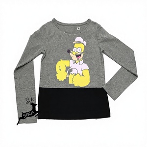 100% coton ras du cou mode enfants à manches longues personnalisé imprimé t-shirt enfants garçons en gros vente alibaba en ligne vente inde - Product Image 1