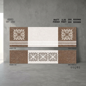 Estar — tapis d'escalier certifié en porcelaine, finition mate 1000x300mm, corps complet antidérapant, carreaux, pleine qualité - Product Image 3