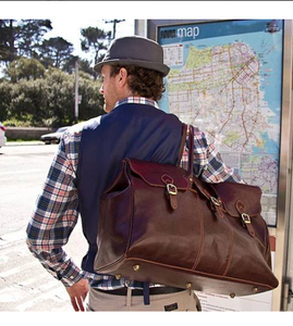 Customized Leather Overnight Weekend <b>Bag</b> <b>Men</b> Large Tote <b>Satchel</b> Travel Custom Design Logo OEM/ODM Available Made in Pakistan - Product Image 4
