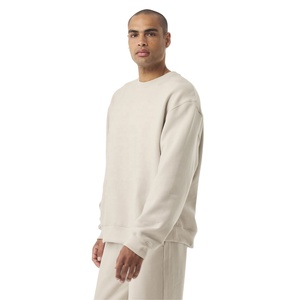 Sweat-shirt à col rond pour femme personnalisé, streetwear, respirant, en polaire, uni, brodé de strass, séchage rapide, logo sur le devant - Product Image 6