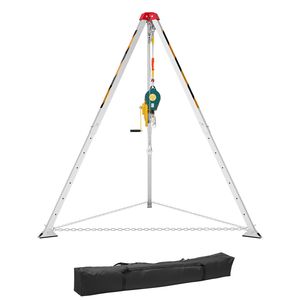 Kit de Trípode de Rescate de Alta Resistencia para Espacios Confinados, Cabrestante de 1800 Libras, Patas Ajustables de 4.1 Pies, Cable de 65 Pies, Cabrestantes Eléctricos Portátiles - Product Image 1