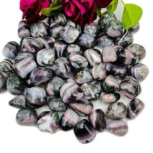 Piedras Rodadas de Amatista Natural y Ágata de Encaje, con Bandas Púrpuras, para Feng Shui, Sanación Religiosa, Cristal de Reiki, Meditación, Marca Chakralume - Product Image 5