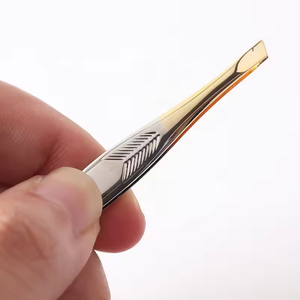 Eyelash Special Hair Extraction Nail Special Eyebrow <b>Trimming</b> Beauty Makeup Portable Beard <b>Clip</b> Tweezers Slanted - Product Image 5