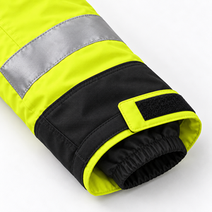 Veste de travail haute visibilité réfléchissante pour homme, imperméable, coupe-vent, avec capuche, uniforme industriel et extérieur - Product Image 5