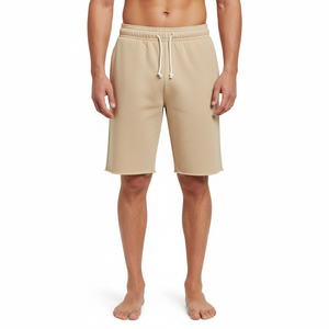 Pantalones Cortos Casuales para Hombre OEM, Premium, Ligeros, Mezcla de Algodón Suave, Cintura Elástica, Bolsillos Utilitarios, Diseño Sólido, Comodidad Diaria - Product Image 5