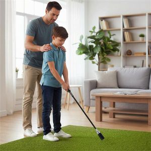 Bastone da Golf Portatile in Fibra di Vetro Nero per Principianti e Professionisti, Migliora la Presa e la Precisione dello Schiacciata, Strumento di Riscaldamento e Ausilio per l'Allenamento - Product Image 2