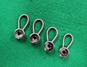 AA0243 Prolongateur de col avec point noir Vente directe fabricant Logo personnalisable Prolongateur de bouton en alliage de zinc métallique - Product Image 2