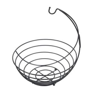 Panier rond de style antique, qualité supérieure, en fil de fer noir, pour fruits et pain, produit très vendu - Product Image 5