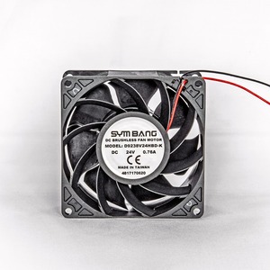 พัดลมไฟฟ้าไร้แปรงไฟฟ้ากระแสตรง12V D9238D-K ไต้หวันมีใบพัดพลาสติกแรงดันสูง - Product Image 2