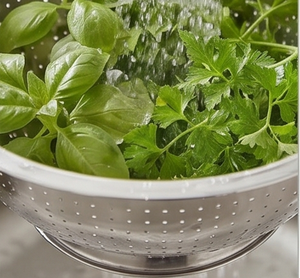 Stainless Steel Colander With Perforated Design Durable <b>Kitchen</b> Strainer For Fruits Vegetables Elegant Kitchenware Essentials - Product Image 2