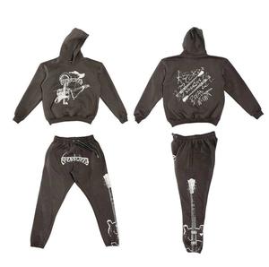 Sudadera con Capucha Holgada de Algodón para Hombre, Estampado Gráfico 3D, Estilo Urbano Moderno, Transpirable, para Primavera, Estilo de Vida al Aire Libre - Product Image 1