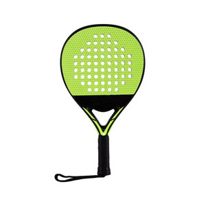 Meilleures ventes en ligne de nouvelles raquettes de padel à prise ferme, couleur unie, logo d'entreprise personnalisé imprimé sur la raquette de padel - Product Image 1