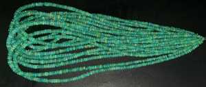 Perles d'opale éthiopienne verte naturelle de qualité AAA, forme rondelle, 3mm-5mm, pierres précieuses de pierre de soleil, pierres précieuses en vrac, prix de gros disponible - Product Image 4
