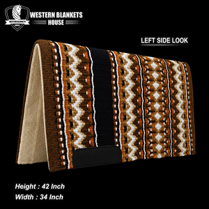 Manta Western Clásica para Caballo, 42x34 Pulgadas, Forro de Lana, Cómoda para Montar, de la Mejor Calidad - Product Image 2