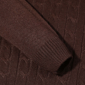 Pull en maille col V pour homme, manches longues, doux, respirant, séchage rapide, anti-boulochage, léger, côtelé, décontracté, hiver, élégant, bureau - Product Image 4