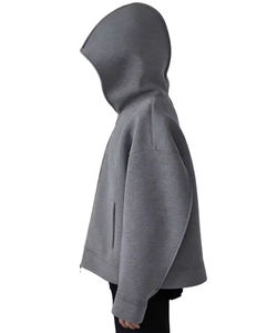 Precio de fábrica: Sudaderas con capucha de algodón grueso, extragrandes, con cremallera, estilo hip hop de invierno, personalizadas, con capucha tipo sombrero de mago, cortas y de corte holgado. Fabricantes. - Product Image 4