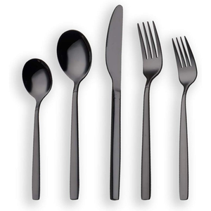 Juego de cubiertos de cocina de acero inoxidable de 5 piezas de primera calidad, con acabado espejo, cuchillo de chef, tenedor, cuchara, cubertería multifuncional para el hogar a bajo precio. - Product Image 2